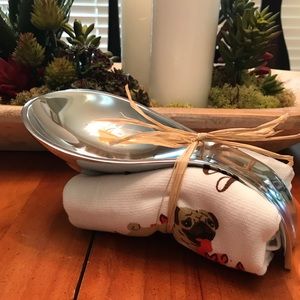 🍁🍁Jumbo Spoon Rest W/ Fall Dish Towel🍁🍁🍁